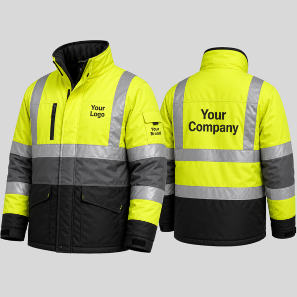 4 Custom High-Visibility Reflective Staff Jackets for Company Teams