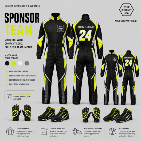 download (10) Team Theme Jumpsuits and Coveralls for Brands, Clubs, and Events