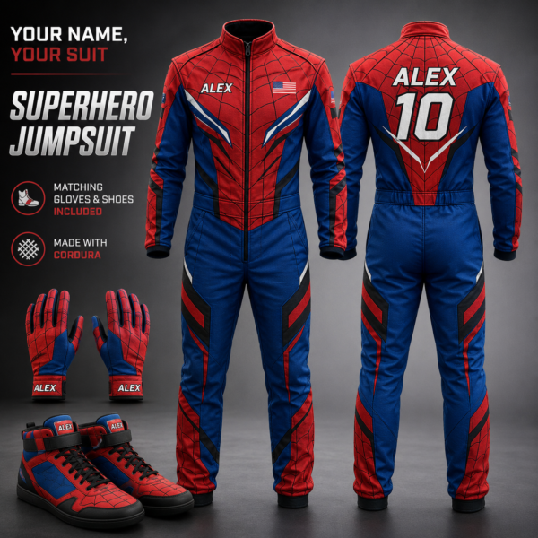 download Superhero-Inspired Racing Suit for Brands, Events, Parties, and Promotions
