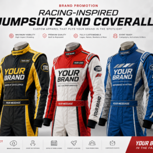 Racing-Inspired Jumpsuits and Coveralls for Promotional Apparel