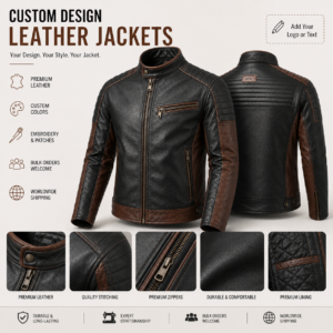Genuine Leather Jackets Made to Order with Custom Branding