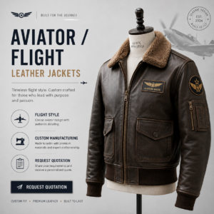 download (12) Custom Aviator and Flight Leather Jackets for Brands and Private Labels