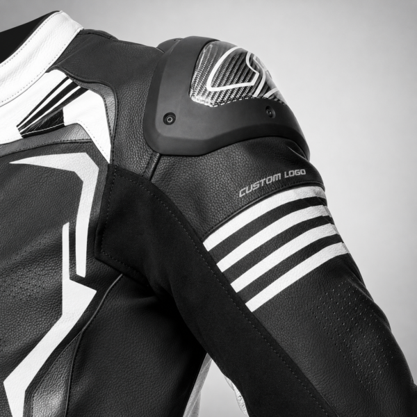 Leather Motorcycle-Style One-Piece Suits with Logo and Custom Branding