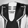 Leather Motorcycle-Style One-Piece Suits with Logo and Custom Branding