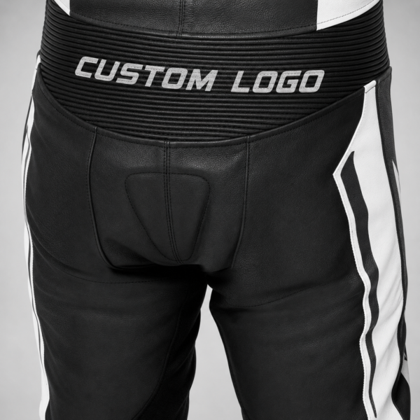 Leather Motorcycle-Style One-Piece Suits with Logo and Custom Branding