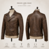 download (15) Genuine Leather Biker Jackets with Custom Logo, Patches, and Text