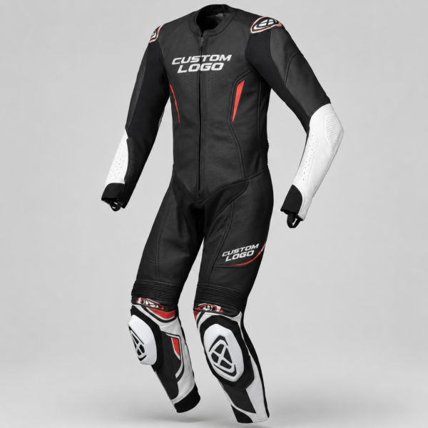 download (17) Custom Rider-Style Leather Suits with Elbow, Shoulder, Back, and Knee Support Areas