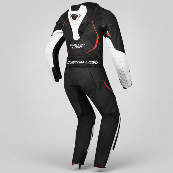 download (18) Custom Rider-Style Leather Suits with Elbow, Shoulder, Back, and Knee Support Areas