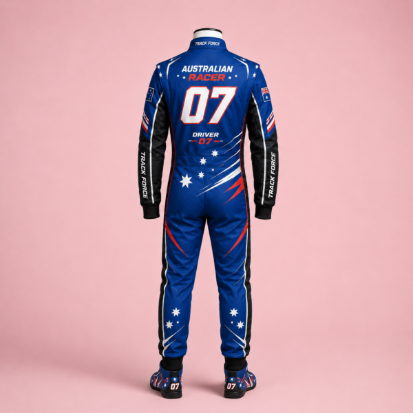 download (20) Custom Australia Theme Racing-Inspired Jumpsuit Set with Gloves and Shoes
