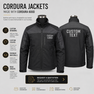 download Custom Cordura 600D Jackets Manufacturer for Brands and Bulk Orders