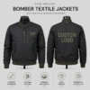 Custom Bomber Textile Jackets for Brands, Teams, and Events