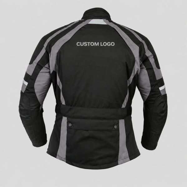 download (3) Custom Motorcycle-Style Cordura Jackets with Elbow, Shoulder, and Back Support Areas