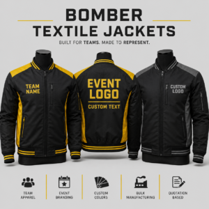 B2B Bomber Jacket Manufacturing for Bulk Promotional Orders