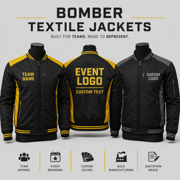 B2B Bomber Jacket Manufacturing for Bulk Promotional Orders
