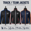 Team Jackets with Logo, Custom Text, and Brand Colors
