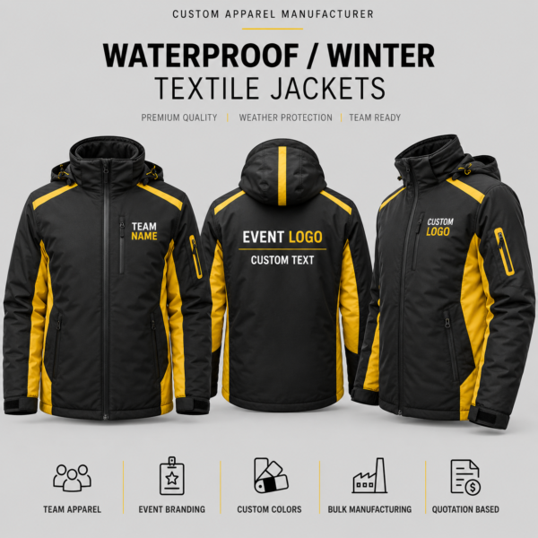 B2B Waterproof-Style Jacket Manufacturing for Bulk Custom Orders