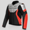 download (4) Leather Motorbike-Style Jackets with Logo, Support Areas, and Custom Branding