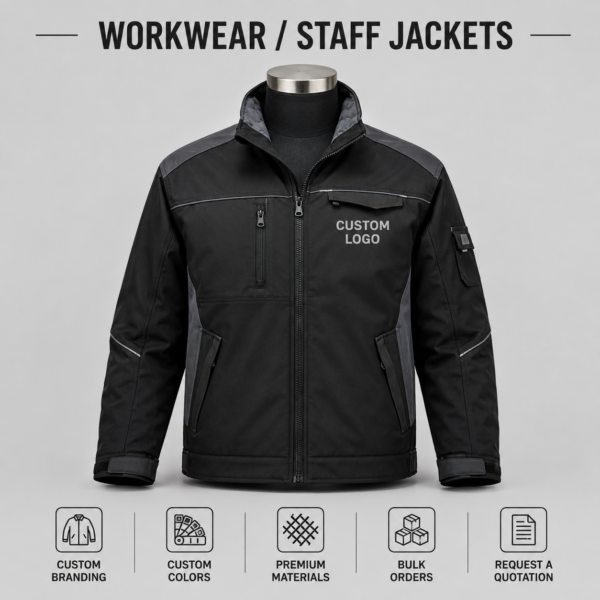 Custom Workwear and Staff Jackets for Companies, Teams, and Events