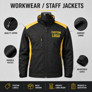 B2B Workwear Jacket Manufacturing for Bulk Company Orders
