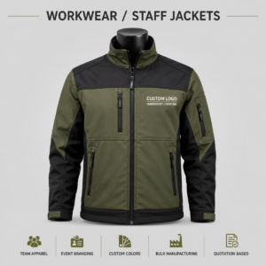Custom Company Staff Jackets for Uniforms, Events, and Promotions