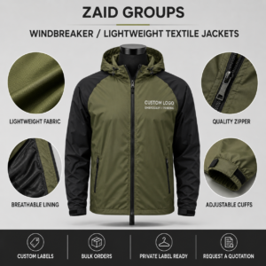 Custom Promotional Lightweight Jackets for Teams, Staff, and Campaigns