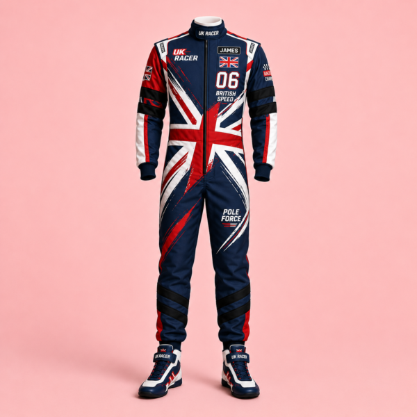 download (5) Custom UK Theme Racing-Inspired Jumpsuit Set with Gloves and Shoes