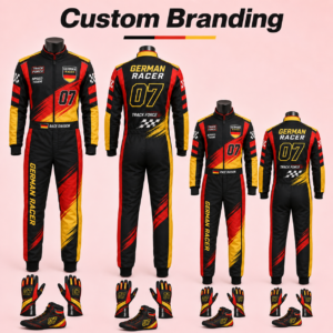 download (7) Custom Germany Theme Racing-Inspired Jumpsuit Set with Gloves and Shoes