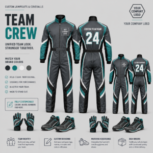 download (7) Custom Team Coveralls for Promotional Teams and Group Orders