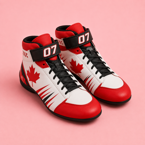gbfvdc Custom Canada Theme Racing-Inspired Jumpsuit Set with Gloves and Shoes